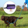 2pcs Pet Dog Poop Waste Bag Dispenser Holder Poo Bags For Puppy Black Purple