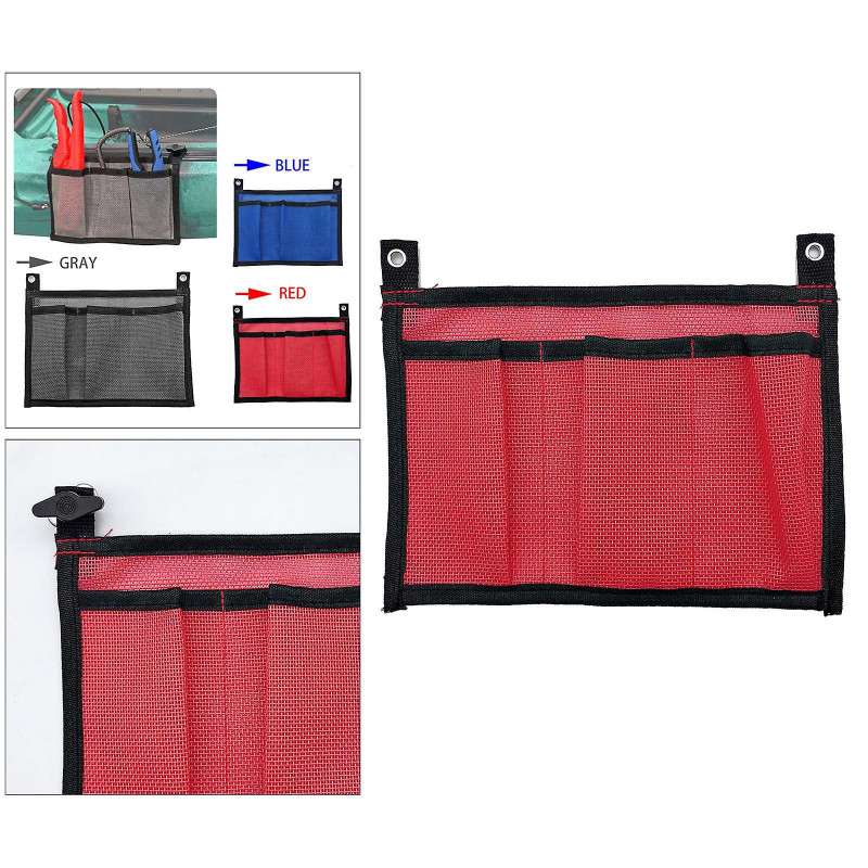 Kayak Canoe Storage Bag Container Pouch Tackle Box Holder Storage Canoe Gray