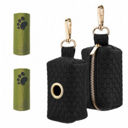 2pcs Durable 2 Waste Bags Keys Dog Poop Bag Holders Dollars Portable For Leashes