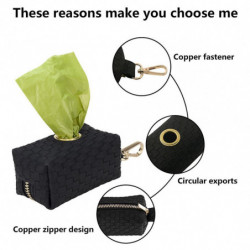 2pcs Durable 2 Waste Bags Keys Dog Poop Bag Holders Dollars Portable For Leashes