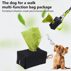 2pcs Durable 2 Waste Bags Keys Dog Poop Bag Holders Dollars Portable For Leashes
