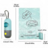Dog Poop Pickup Bags Dispenser With Led Flash Light For Pet Walking Ou