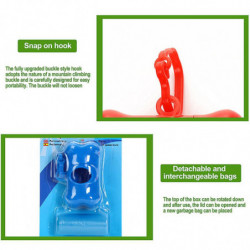 Dog Poop Pickup Bag with Bone Type Case Leakproof Dog Waste Bags Organiser Box for Dogs Puppy