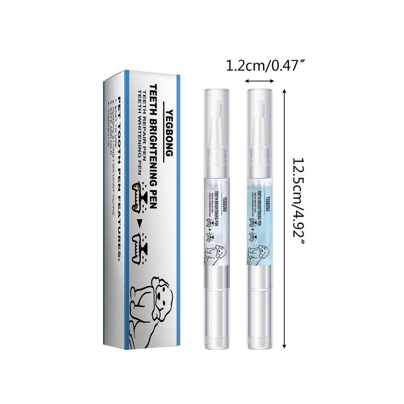 2 Pack Pets Dog Teeth Cleaning Whitening Pen Teeth Cleaning Pen Dogs Cats