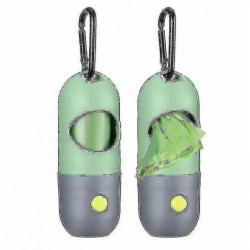 2 Pieces Dog Poop Waste Bag Holder Dispenser With Led Flashlight
