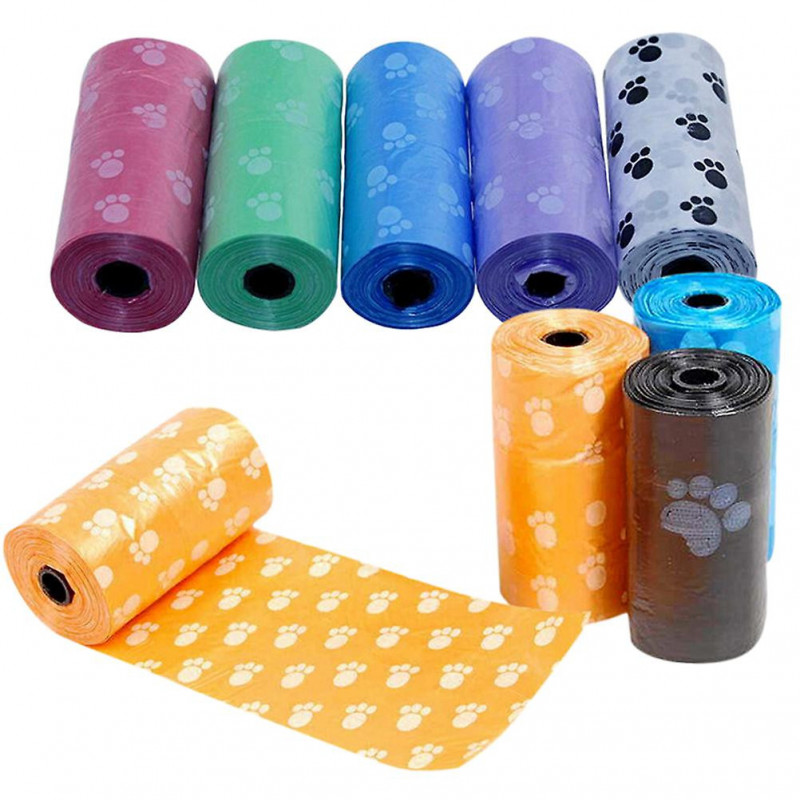 1rouleaux / 15 Pcs Pet Dog Waste Clean Poop Bags Ramasser Pooper Bags Pet Supplies_x000d_