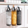 Creative Storage Bag Holder Bag Holder for Plastic Bags Folding Hanging Storage Bag Trash Bags Mesh Garbage Bag (D-F-4)