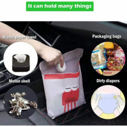 45PCS Easy Stick-On Disposable Car Trash Bags Self-adhesive Leak Proof Vomit Bags(H-4)