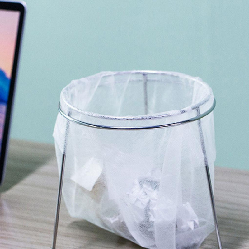 Fitted Stainless Steel Garbage Bag Holder Frame For Kitchen Trash