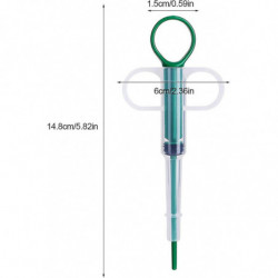 1pcs Pet Syringe Dispenser, Pet Nursing Pusher Shooter, Pills Feedergreen