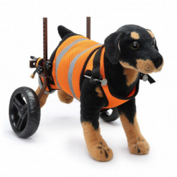 Pet Wheelchairs Adjustable Aluminum Alloy Portable Pet Rehabilitation Wheelchairs With Reflective Strips And Hook Loop