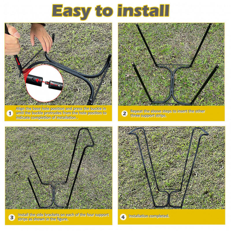 2 Set Trash Bag Holder Stand Stainless Steel Portable Detachable Garbage Shelf Trash Bag Rack For Outdoor Camping [...]