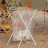Porte-sac poubelle Metal Garbage Bag Holder Portable Outdoor Leaf Bag Stand pour Camping Picnic Kitchen