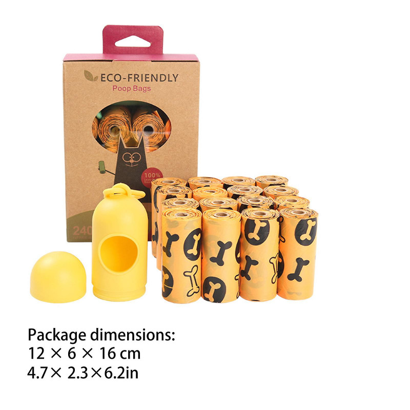 Sac à crottes pour chien Distributeur Sacs à déchets pour chiens Sac à déchets extra épais et compostable pour [...]