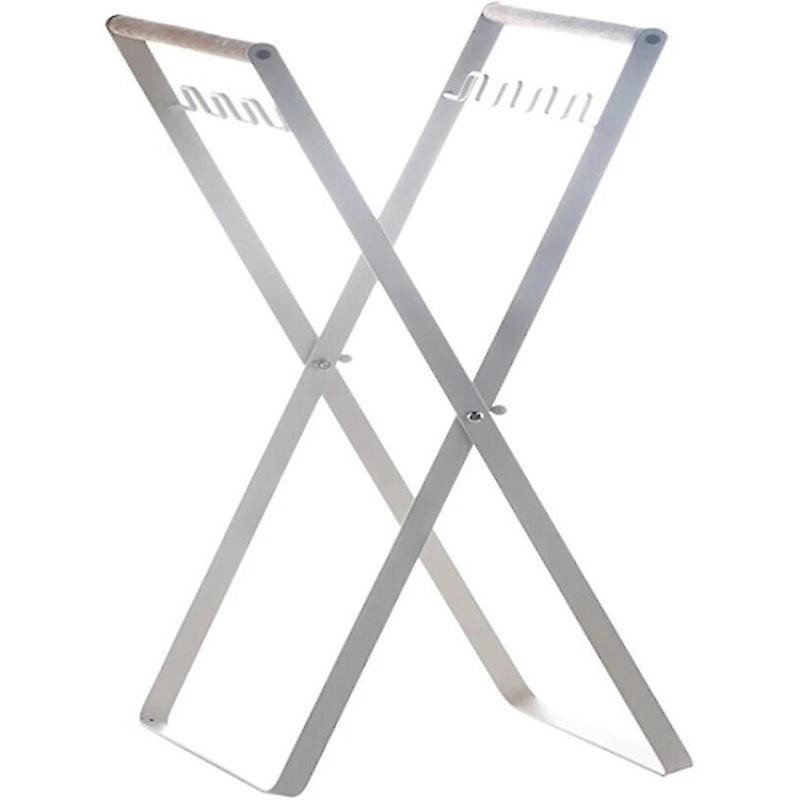 X-type Folding Trash Stand Can Metal Trash Bag Box Holder Garbage Bag Rack Home Rackstowel Rag Dry