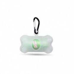 Bone Shape Pet Dog Poop Bag Dispenser With Aluminum Ring Organizer