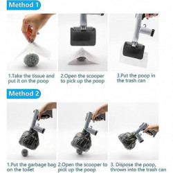 Poop Scoop For Crday Dogs, Poop Catcher With Crday Cat Poop Bag, Portable Poop Scoop For Crday Dogs And Cats