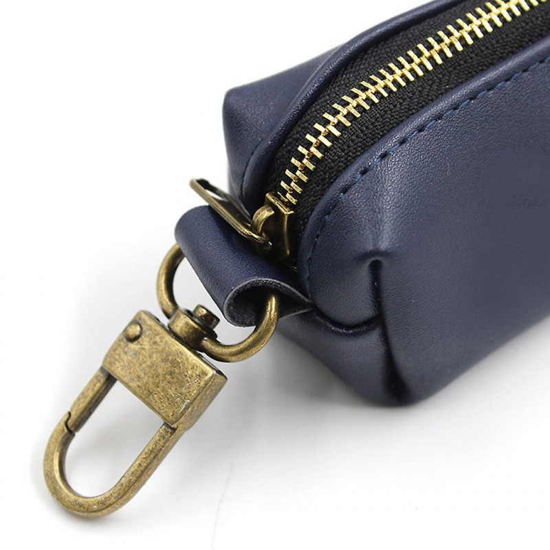 Travel Outdoor Protable Dog Poop Bag Dispenser PU Leather Pouch Pet for Cat Pick Up Poop Bag Holder Waste Bags Organizer