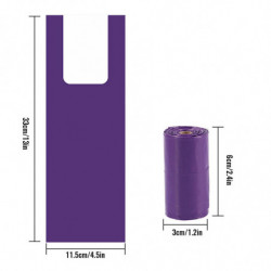 Biodegradable Dog Poop Bags With Handles Easy Tie Waste Bag Safe Material