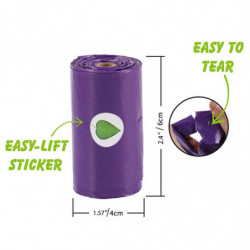 Biodegradable Dog Poop Bags With Handles Easy Tie Waste Bag Safe Material