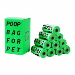 Dog Waste Bags Earth-friendly Pet Poops Bags Degradable 10 Rolls 100pcs Bags