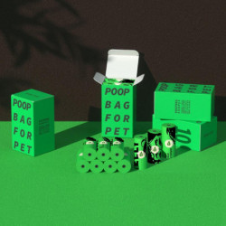 Dog Waste Bags Earth-friendly Pet Poops Bags Degradable 10 Rolls 100pcs Bags