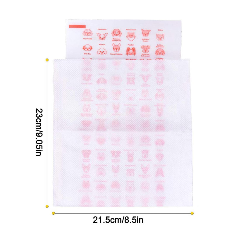 100pcs Dog Poop Bags Unscented Pet Waste Bag Double Layers 8.5 X 9 Inches