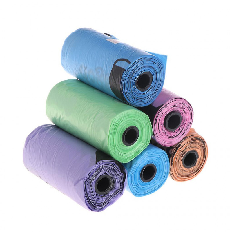 1 Roll Poop Bag Outdoor Attaches To Dog Leash Poop Bag Dispenser Leakproof