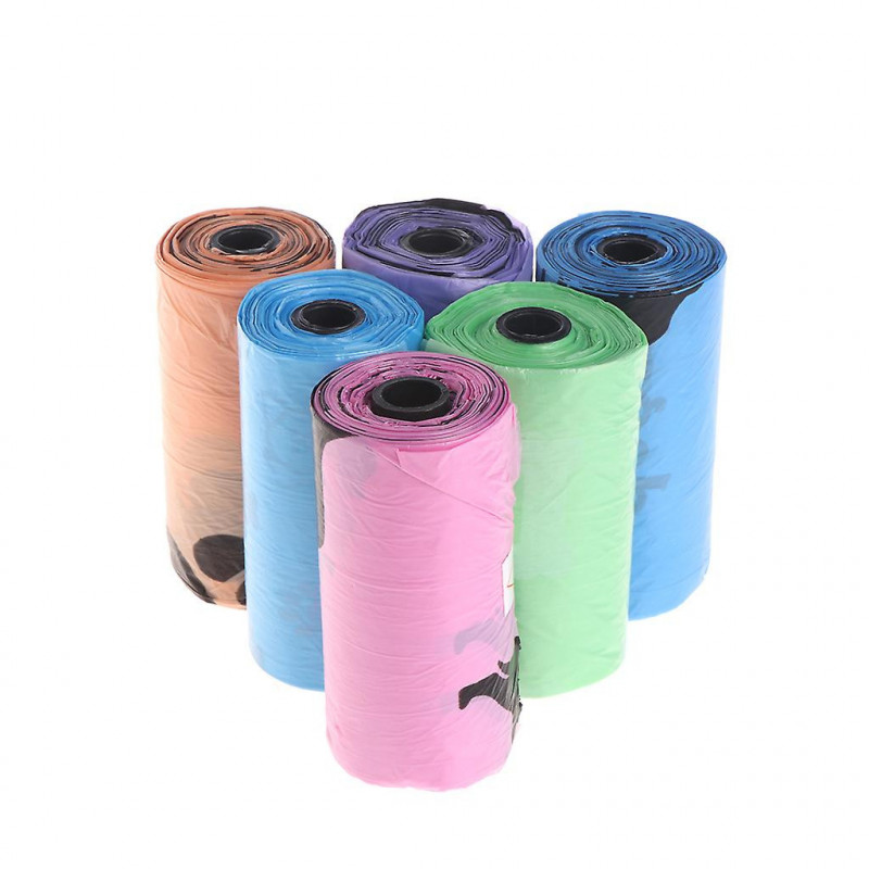 1 Roll Poop Bag Outdoor Attaches To Dog Leash Poop Bag Dispenser Leakproof