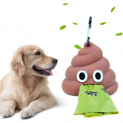Distributeur de sacs à déchets pour déchets de chien Vert Soft Silicone Pet Poop Bag Storage Box Dog Poop Bags Dog [...]