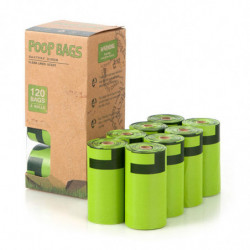 Sac jetable de caca de chien Sac de dégradation de sac de caca de chien pour ramasser en gros