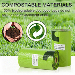 Sac jetable de caca de chien Sac de dégradation de sac de caca de chien pour ramasser en gros