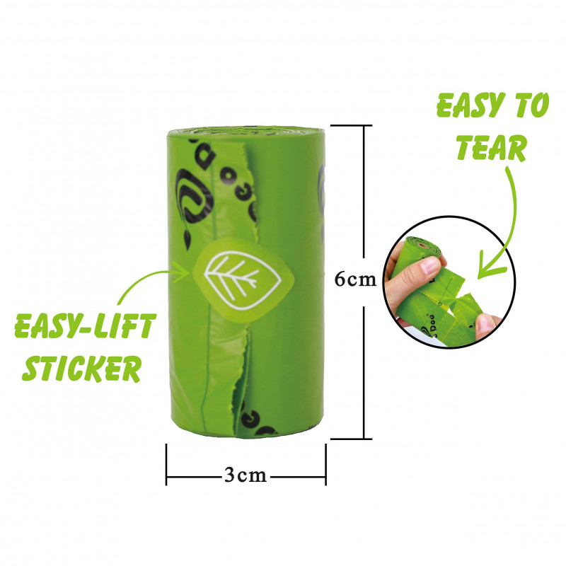 Deodoo Biodegradable Dog Poop Bags Bulk Biobase Scented Poo Bag Degradable Cat Waste Bags Eco-friendly Doggie [...]