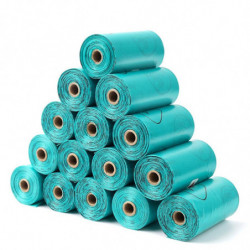 15pcs / Roll Biodégradable Dog Poop Bags Bulk Biobase Parfumé Poo Bag Dégradable Cat Waste Bags Dog Poop Bag [...]