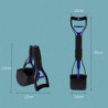 Foldable Dog Pooper Scooper For Large And Small Dogs Concrete Ground Surface Blue Foldable Dog Pooper Scooper For Large And Small Dogs Concrete Ground Surface Blue