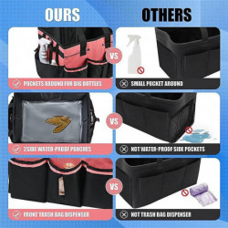 Wearable Cleaning Storage Bag, Cleaning Tool Organizer with Adjustable Strap, Waterproof Bag with 4 Wearable Cleaning Storage Bag, Cleaning Tool Organizer with Adjustable Strap, Waterproof Bag with 4
