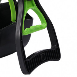 Foldable Dog Pooper Scooper For Large And Small Dogs Concrete Ground Surface Green