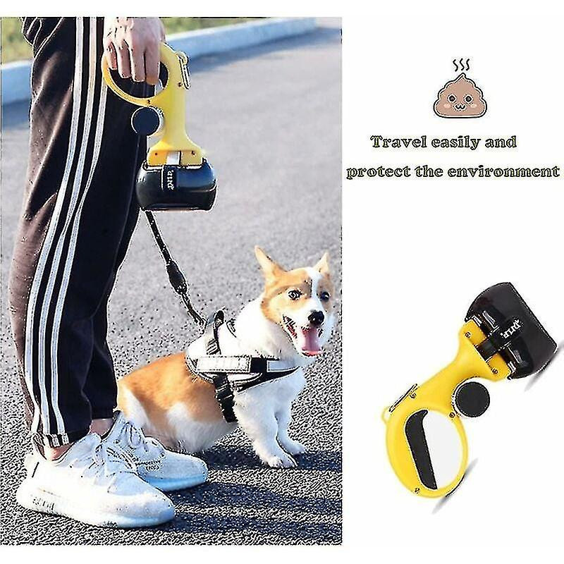 Dog Poop Shovel, Portable Poop Shovel For Large And Small Dogs, Poop Cleaner With Bag Dispenser Fontainebleau