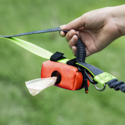 Dog Poop Bag Holder Doggy Waste Bag Dispenser For Travel Camping Walking Red