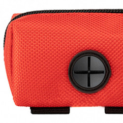 Dog Poop Bag Holder Doggy Waste Bag Dispenser For Travel Camping Walking Red