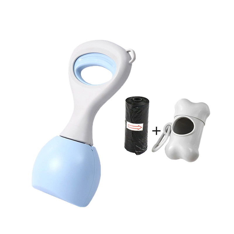 Chien Pooper Scooper Poop Picker Chien Caca-ramasser Outil Pour Parc Voyageant Pelouse Bleu 28cm