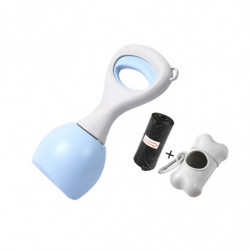 Chien Pooper Scooper Poop Picker Chien Caca-ramasser Outil Pour Parc Voyageant Pelouse Bleu 28cm