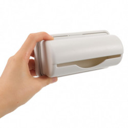 2pcs Wall-mounted Trash Bag Dispenser Garbage Bag Storage Box Trash Bag Container for Bathroom Kitchen (Grey)