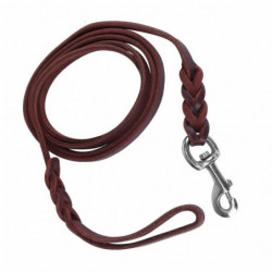 1.6m Cowhide and Leather Pet Dog Lead Leash for Walking, Running, and Training