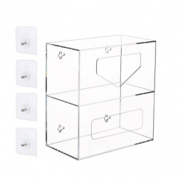 Trash Bag Organizer Space Saving Multifunction Grocery Bags Holder Dispenser 2 Layers