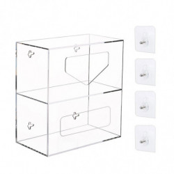 Trash Bag Organizer Space Saving Multifunction Grocery Bags Holder Dispenser 2 Layers