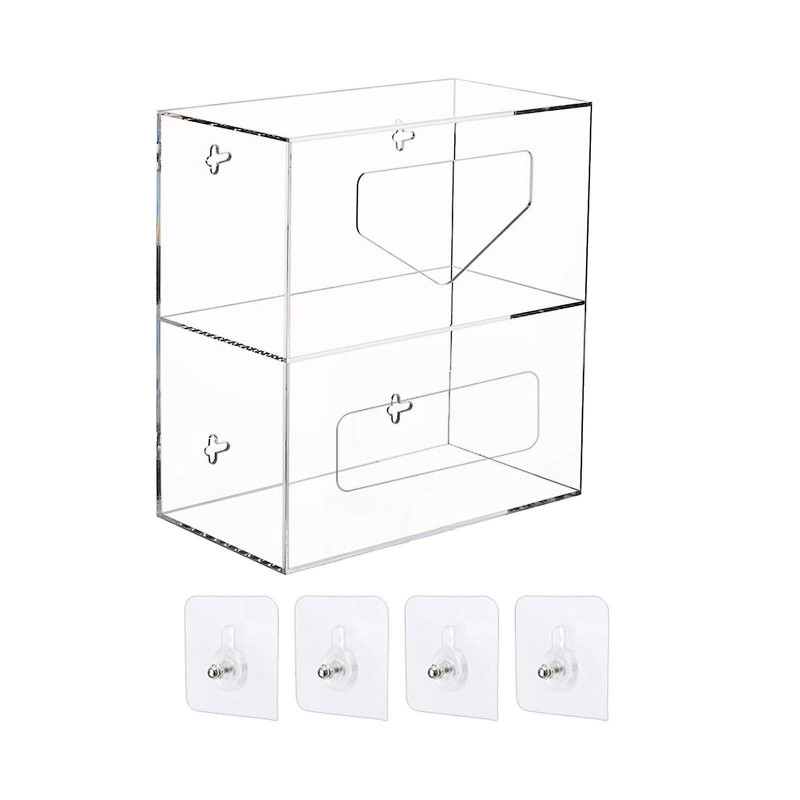 Trash Bag Organizer Space Saving Multifunction Grocery Bags Holder Dispenser 2 Layers