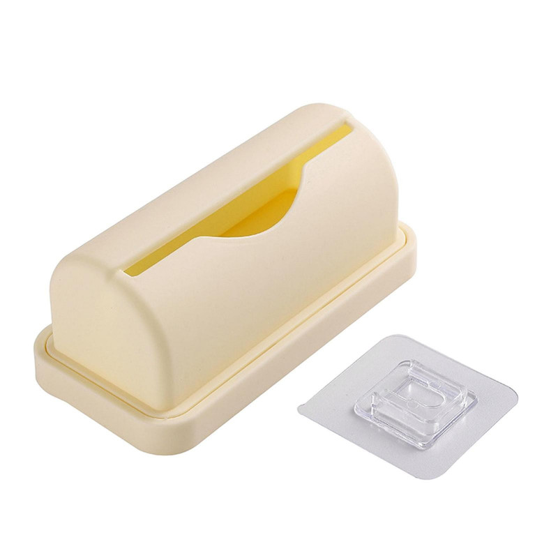 Distributeur de sac poubelle mural suspendu pour salon armoire ornement beige