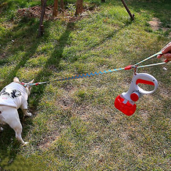 Dog Poop Scoop, Portable Dog Poop Scoop For Large And Small Dogs, Dog Poop Cleaner With Bag Dispenser