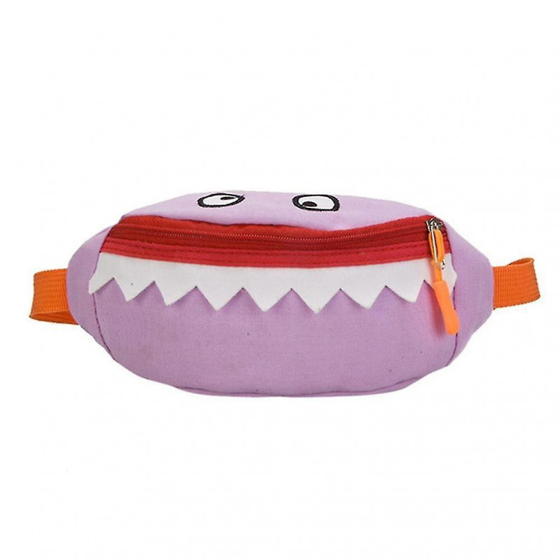 Purple Boy & Baby Fashion Waist Bag Cute Cartoon Animals Chest Bags